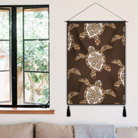 Hawaiian Old School Turtle Hanging Poster - AH - Polynesian Pride