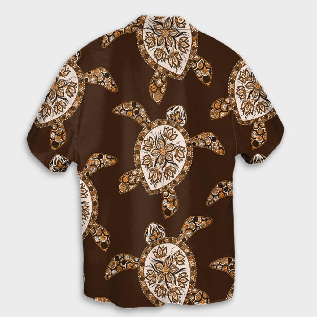 Hawaiian Old School Turtle Hawaiian Shirt - AH - Polynesian Pride
