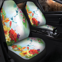 Hawaiian Orchids Strelitzia Hibiscus Plumeria Hummingbirds Polynesian Car Seat Covers - AH - Polynesian Pride