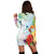 Hawaiian Orchids Strelitzia Hibiscus Plumeria Hummingbirds Polynesian Hoodie Dress - AH - Polynesian Pride