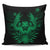 Hawaiian Owl Hibiscus Plumeria Polynesian Pillow Covers - Green - AH Pillow Covers Black - Polynesian Pride