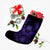 Hawaiian Owl Hibiscus Plumeria Polynesian Christmas Stocking - Purple - AH - Polynesian Pride