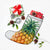 Hawaiian Pineapple Polka Dots Background Polynesian Christmas Stocking - AH - Polynesian Pride