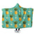 Hawaiian Pineapple Polynesian Hooded Blanket - AH Hooded Blanket White - Polynesian Pride