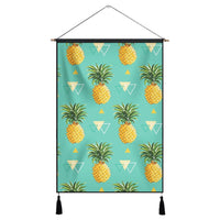 Hawaiian Pineapple Polynesian Hanging Poster - AH Hanging Poster Cotton And Linen - Polynesian Pride