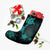 Hawaiian Plumeria Hibiscus Turtle Under Sea Polynesian Christmas Stocking Blue AH - Polynesian Pride