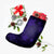 Hawaiian Plumeria Hibiscus Turtle Under Sea Polynesian Christmas Stocking Purple AH - Polynesian Pride