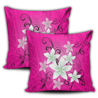 Hawaiian Plumeria Polynesian Pillow Covers - Pink - AH - Polynesian Pride