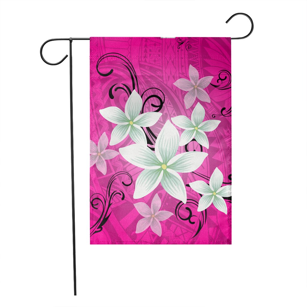 Hawaiian Plumeria Polynesian Flag - Pink - AH - Polynesian Pride