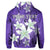 Custom Hawaiian Plumeria Polynesian Hoodie Purple - Polynesian Pride