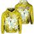 Custom Hawaiian Plumeria Polynesian Hoodie Yellow Unisex Art - Polynesian Pride