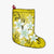 Hawaiian Plumeria Polynesian Christmas Stocking - Yellow - AH Christmas Stocking 26 X 42 cm Black - Polynesian Pride