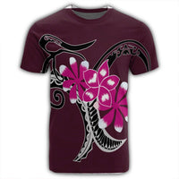 Hawaiian Plumeria Polynesian Pink T Shirt AH - Polynesian Pride
