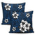 Hawaiian Plumeria Tribal Polynesian Pillow Covers Blue AH - Polynesian Pride