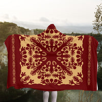 Hawaiian Quilt Vintage Hooded Blanket - AH - Polynesian Pride