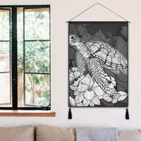 Hawaiian Sample Turtle Plumeria Hanging Poster - AH - Polynesian Pride