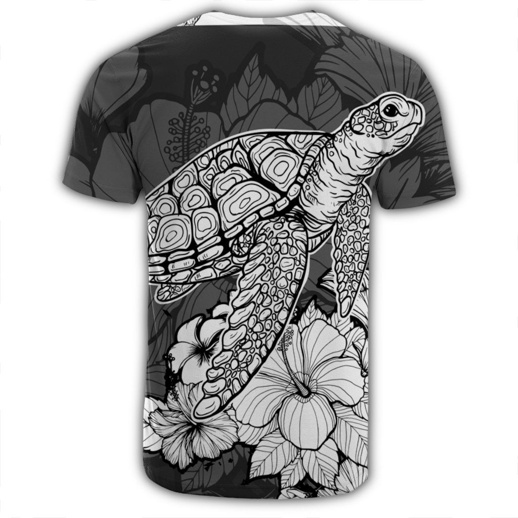 Hawaiian Sample Turtle Plumeria T Shirt AH - Polynesian Pride