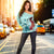 Hawaiian Sea Turtle Hibiscus Brilliant Polynesian Women's Off Shoulder Sweater - AH - Polynesian Pride