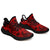 Hawaiian Sneakers YZ Polynesian Turtle Palm And Sea Pebbles Red AH Black - Polynesian Pride