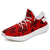 Hawaiian Sneakers YZ Polynesian Turtle Palm And Sea Pebbles Red AH White - Polynesian Pride