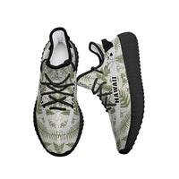 Hawaiian Sneakers YZ Tropical Green Pattern - Polynesian Pride