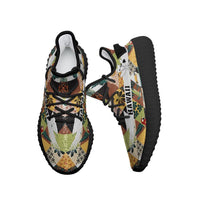 Hawaiian Sneakers YZ Tropical Jungle Parrots And Flamingos Pattern - Polynesian Pride