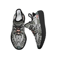 Hawaiian Sneakers YZ Tropical Palm Leaves And Flowers - Polynesian Pride