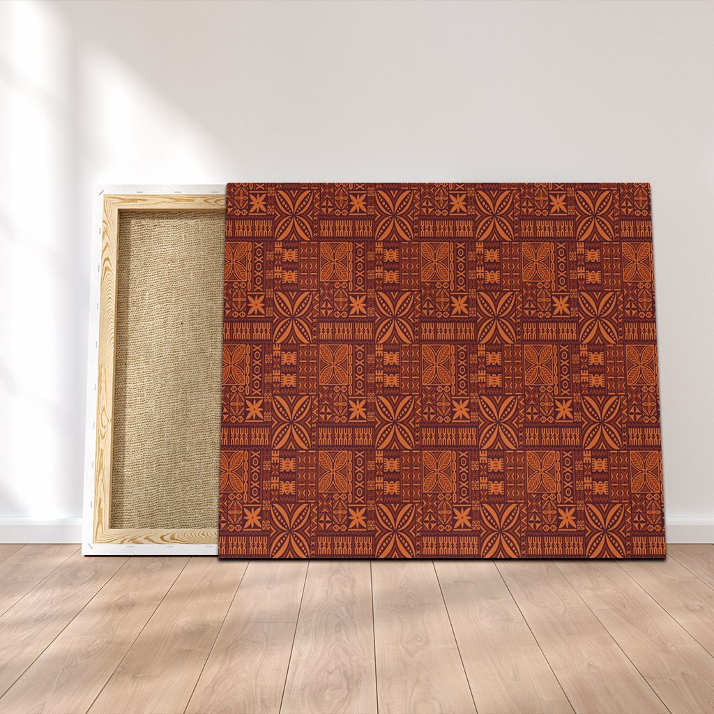 Hawaiian Traditional Aboriginal Pattern Polynesian Canvas - AH Canvas Poly-cotton - Polynesian Pride