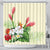 Hawaiian Tropical Wonderful Hibiscus Plumeria Strelitzia Shower Curtain - AH 177 x 172 (cm) Black - Polynesian Pride