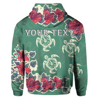 Custom Hawaiian Turtle and Colorful Hibiscus Polynesian Hoodie - Polynesian Pride