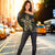 Hawaiian Turtle And Hibiscus Polynesian Women's Off Shoulder Sweater Gold - AH - Polynesian Pride