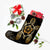 Hawaiian Turtle And Hibiscus Polynesian Christmas Stocking Gold - AH - Polynesian Pride