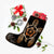 Hawaiian Turtle And Hibiscus Polynesian Christmas Stocking Orange - AH - Polynesian Pride