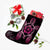 Hawaiian Turtle And Hibiscus Polynesian Christmas Stocking Pink - AH - Polynesian Pride