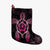 Hawaiian Turtle And Hibiscus Polynesian Christmas Stocking Pink - AH Christmas Stocking 26 X 42 cm Black - Polynesian Pride