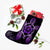 Hawaiian Turtle And Hibiscus Polynesian Christmas Stocking Violet - AH - Polynesian Pride