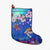 Hawaiian Turtle And Plumeria Pattern Polynesian Christmas Stocking - AH Christmas Stocking 26 X 42 cm Black - Polynesian Pride