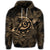 Hawaiian Turtle Hibiscus Plumeria Kanaka Polynesian Hoodie Gold Soft Style - Polynesian Pride