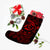 Hawaiian Turtle Hibiscus Plumeria Kanaka Polynesian Christmas Stocking Red - Soft Style - AH - Polynesian Pride