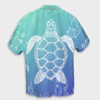 Hawaiian Turtle In The Sea Polynesian Hawaiian Shirt - AH - Polynesian Pride