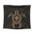 Hawaiian Turtle Kanaka Polynesian Tapestry - Gold - AH Wall Tapestry Black - Polynesian Pride