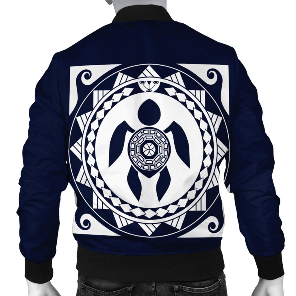 Hawaiian Turtle Pattern Bomber Jacket - AH - Polynesian Pride