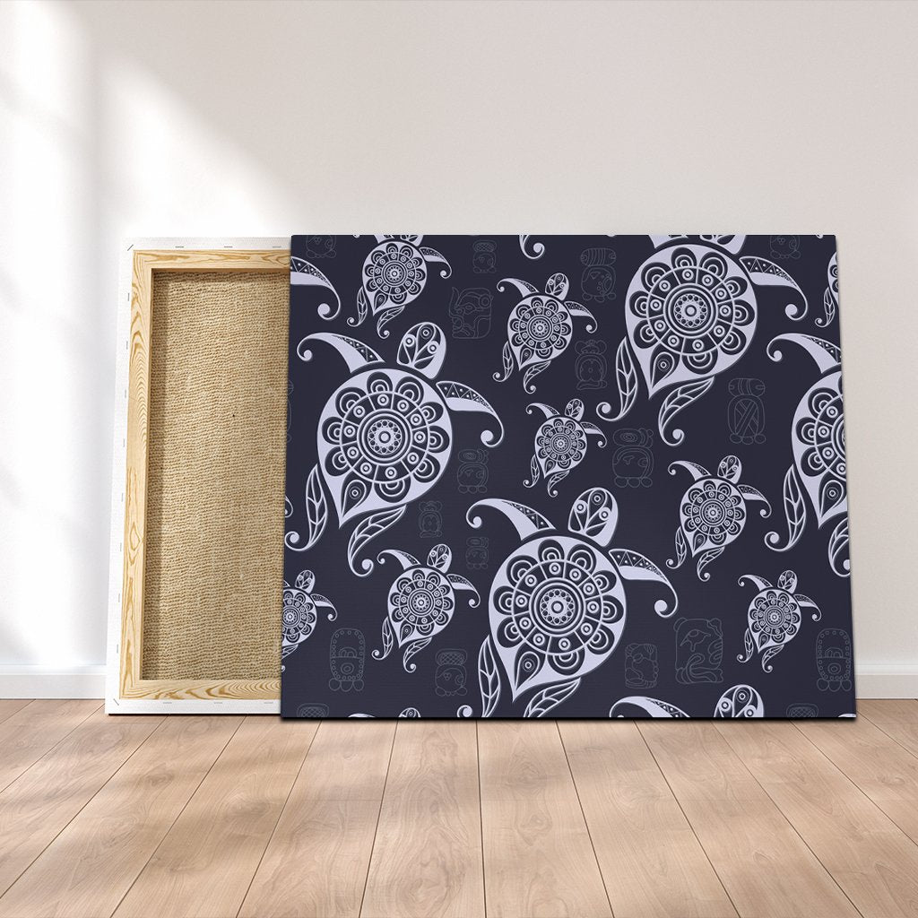 Hawaiian Turtle Pattern Wonderfull Canvas - AH Canvas Poly-cotton - Polynesian Pride