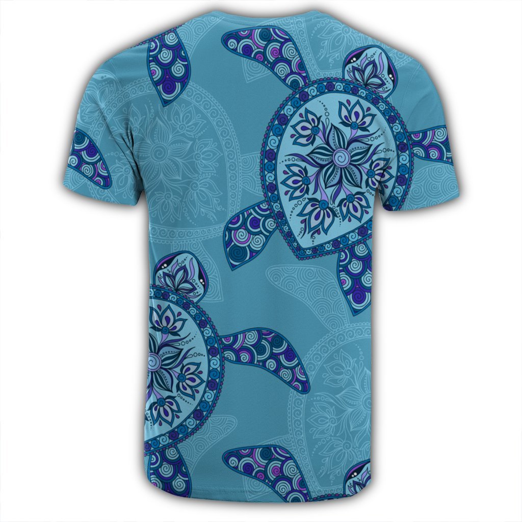 Hawaiian Turtle Plumeria T Shirt AH - Polynesian Pride