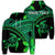 Custom Hawaiian Turtle Plumeria Kakau Polynesian Quilt Hoodie Neo Green Unisex Art - Polynesian Pride