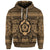 Custom Hawaiian Turtle Polyensian Tribal Hoodie Gold - Polynesian Pride