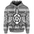 Custom Hawaiian Turtle Polyensian Tribal Hoodie White - Polynesian Pride