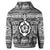 Custom Hawaiian Turtle Polyensian Tribal Hoodie White - Polynesian Pride