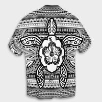 Hawaiian Turtle Polyensian Tribal Hawaiian Shirt White AH - Polynesian Pride