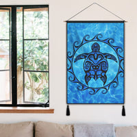 Hawaiian Turtle Polynesia Under The Sea Hanging Poster - AH - Polynesian Pride